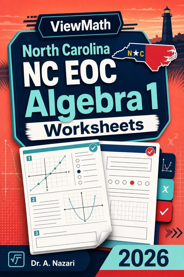 North Carolina NC EOC Algebra 1 Worksheets