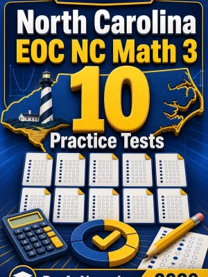 10 Full-Length North Carolina EOC NC Math 3 Practice Tests