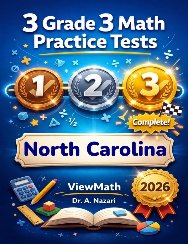 3 North Carolina NC EOG Grade 3 Math Practice Tests