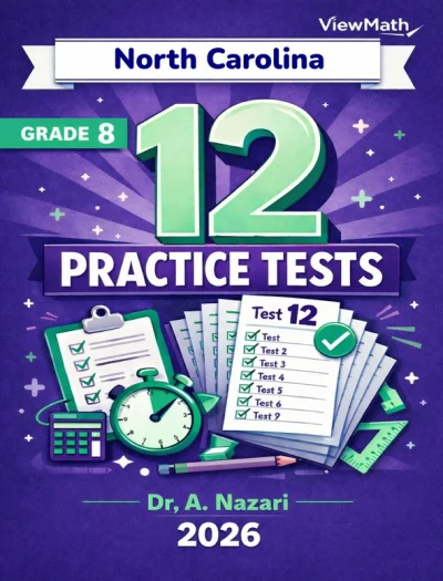 12 North Carolina NC EOG Grade 8 Math Practice Tests