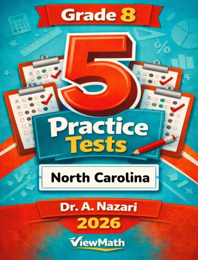 5 Full-Length North Carolina NC EOG Grade 8 Math Practice Tests