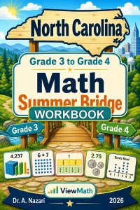 North Carolina NC EOG Grade 3 Math Summer Bridge Workbook
