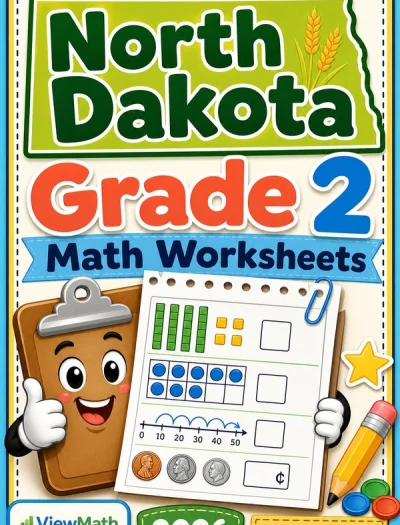 North Dakota Grade 2 Math Worksheets