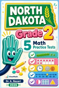 5 Full-Length North Dakota Grade 2 Math Practice Tests