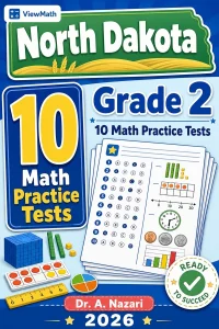 10 Full-Length North Dakota Grade 2 Math Practice Tests