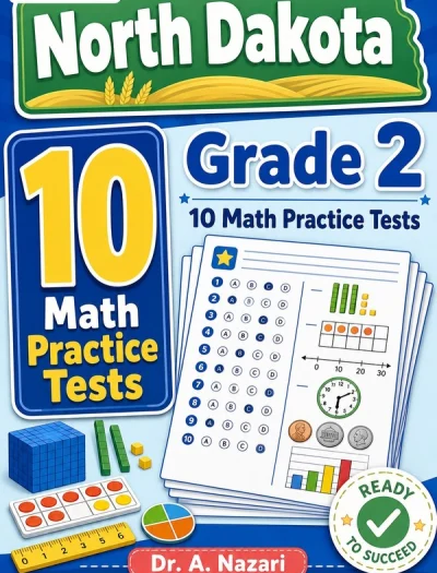 10 Full-Length North Dakota Grade 2 Math Practice Tests