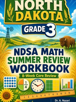 North Dakota NDSA Grade 3 Math Summer Review Workbook