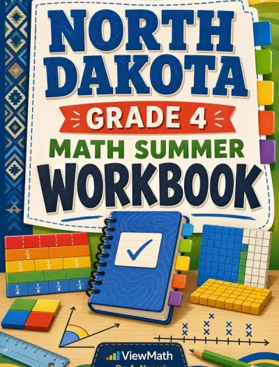 North Dakota NDSA Grade 4 Math Summer Review Workbook
