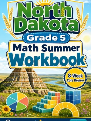 North Dakota NDSA Grade 5 Math Summer Review Workbook