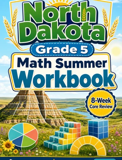 North Dakota NDSA Grade 5 Math Summer Review Workbook
