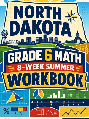 North Dakota NDSA Grade 6 Math Summer Review Workbook