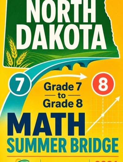 North Dakota NDSA Grade 7 to Grade 8 Math Summer Bridge