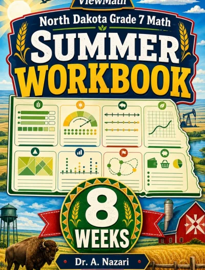 North Dakota NDSA Grade 7 Math Summer Review Workbook