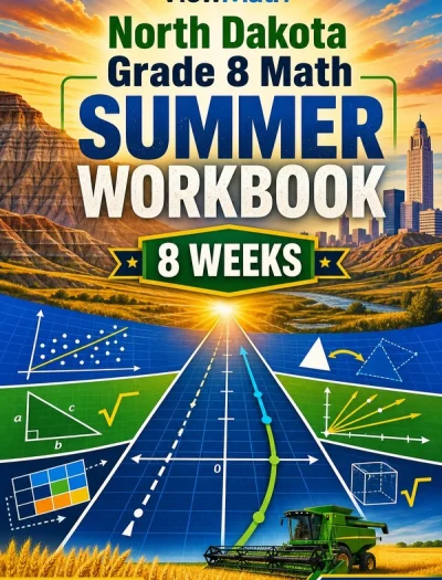 North Dakota NDSA Grade 8 Math Summer Review Workbook