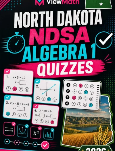 North Dakota NDSA Algebra 1 Math Quizzes