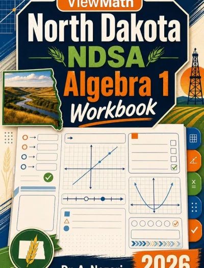 North Dakota NDSA Algebra 1 Math Workbook