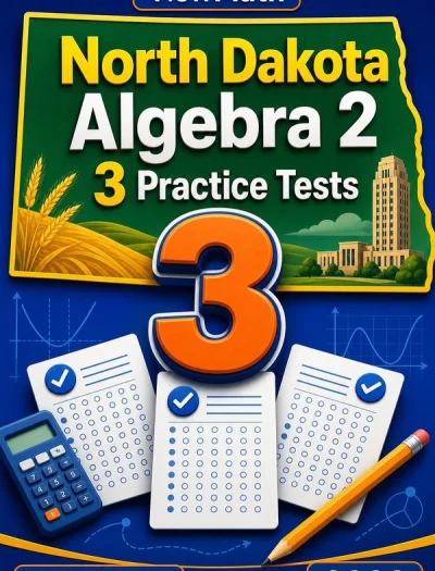 3 Full-Length North Dakota Algebra 2 Practice Tests