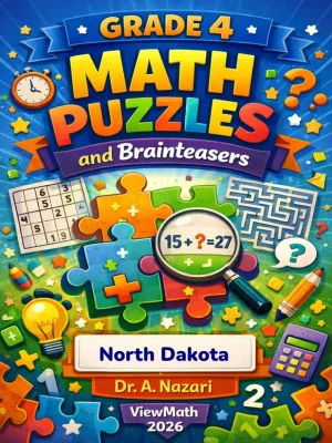 North Dakota NDSA Grade 4 Math Puzzles and Brain Teasers