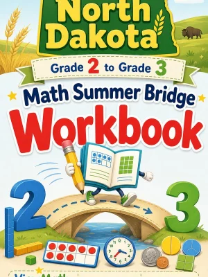 North Dakota Grade 2 to Grade 3 Math Summer Bridge Workbook