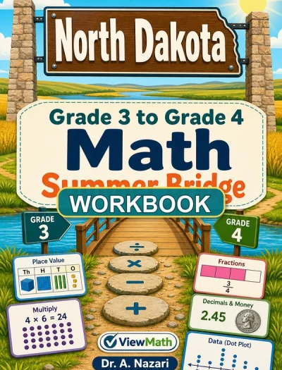 North Dakota NDSA Grade 3 Math Summer Bridge Workbook