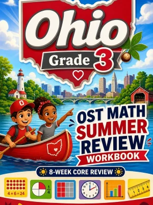 Ohio OST Grade 3 Math Summer Review Workbook
