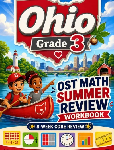 Ohio OST Grade 3 Math Summer Review Workbook