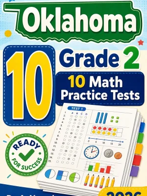 10 Full-Length Oklahoma Grade 2 Math Practice Tests