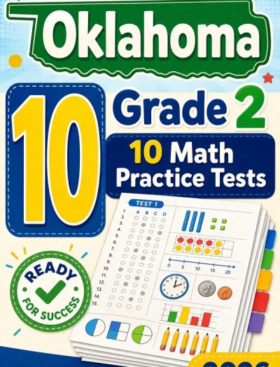 10 Full-Length Oklahoma Grade 2 Math Practice Tests