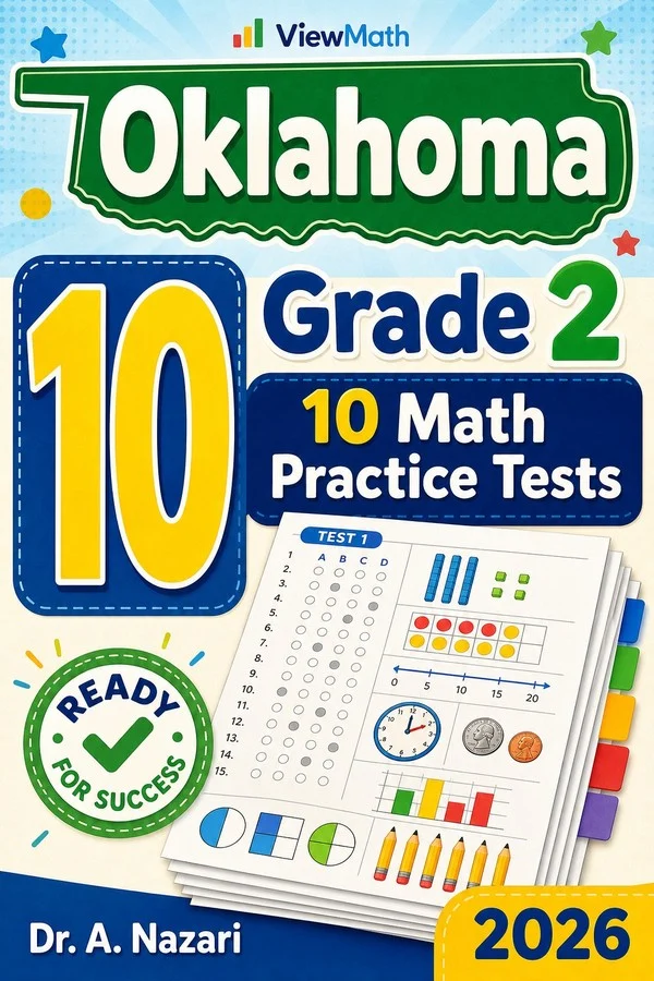 10 Full-Length Oklahoma Grade 2 Math Practice Tests
