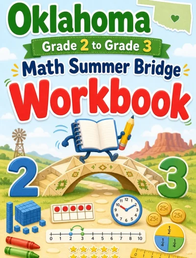 Oklahoma Grade 2 to Grade 3 Math Summer Bridge Workbook