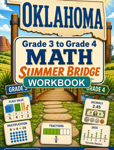 Oklahoma OSTP Grade 3 Math Summer Bridge Workbook