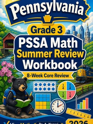 Pennsylvania PSSA Grade 3 Math Summer Review Workbook