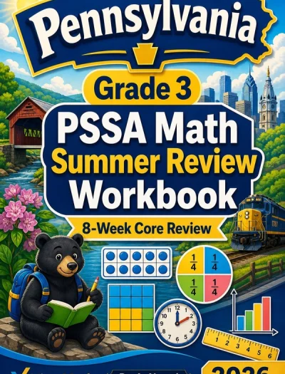 Pennsylvania PSSA Grade 3 Math Summer Review Workbook