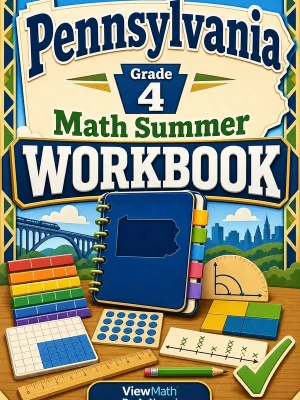 Pennsylvania PSSA Grade 4 Math Summer Review Workbook