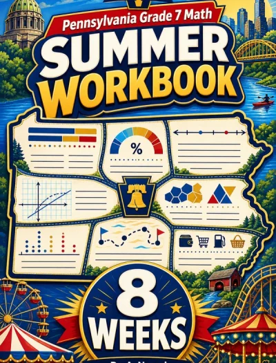 Pennsylvania PSSA Grade 7 Math Summer Review Workbook