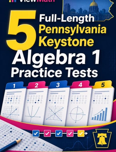 5 Full-Length Pennsylvania Keystone Algebra 1 Math Practice Tests