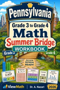 Pennsylvania PSSA Grade 3 Math Summer Bridge Workbook