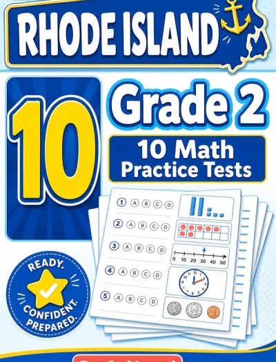 10 Full-Length Rhode Island Grade 2 Math Practice Tests