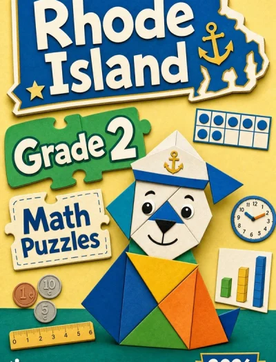 Rhode Island Grade 2 Math Puzzles and Brain Teasers
