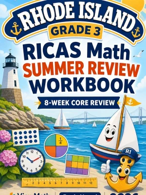 Rhode Island RICAS Grade 3 Math Summer Review Workbook