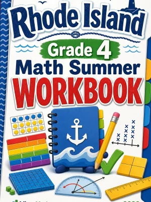 Rhode Island RICAS Grade 4 Math Summer Review Workbook