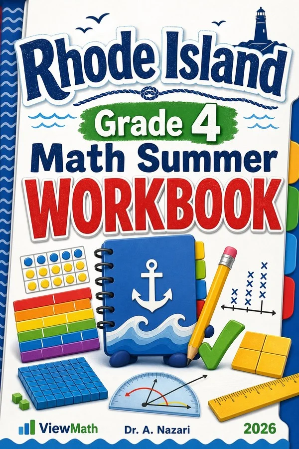 Rhode Island RICAS Grade 4 Math Summer Review Workbook