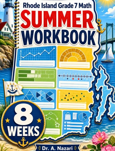 Rhode Island RICAS Grade 7 Math Summer Review Workbook