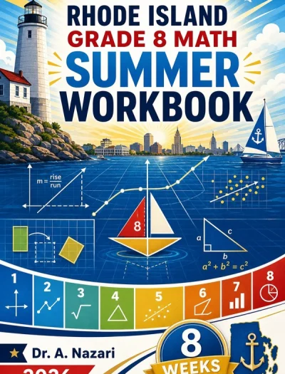 Rhode Island RICAS Grade 8 Math Summer Review Workbook