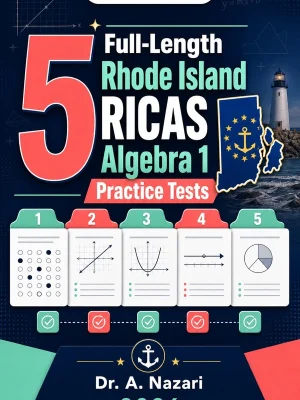 5 Full-Length Rhode Island RICAS Algebra 1 Practice Tests