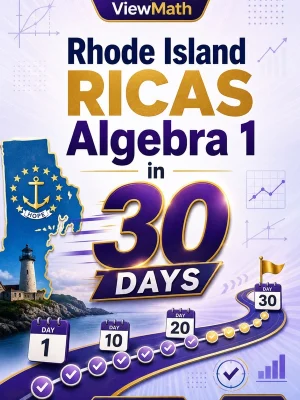 Rhode Island RICAS Algebra 1 in 30 Days