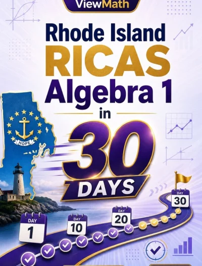 Rhode Island RICAS Algebra 1 Math in 30 Days