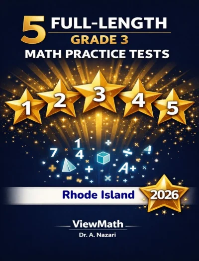 5 Full-Length Rhode Island RICAS Grade 3 Math Practice Tests