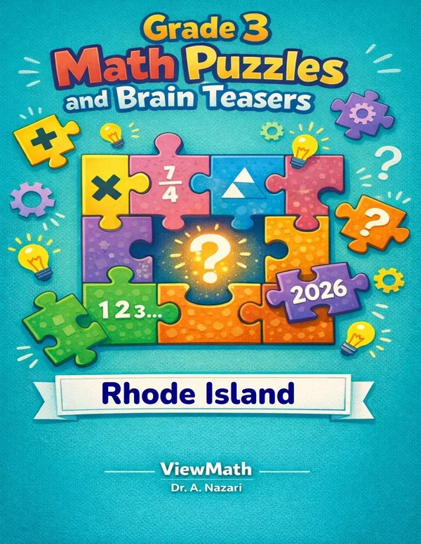 Rhode Island RICAS Grade 3 Math Puzzles and Brain Teasers
