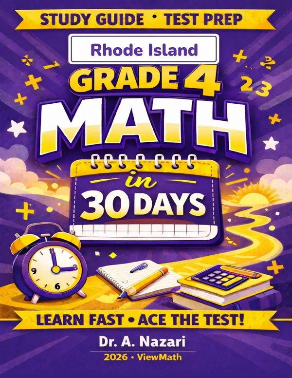 Rhode Island RICAS Grade 4 Math in 30 Days